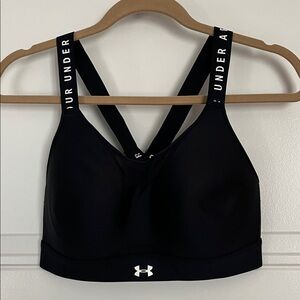 Under Armour Black Sports Bra with Logo Straps
